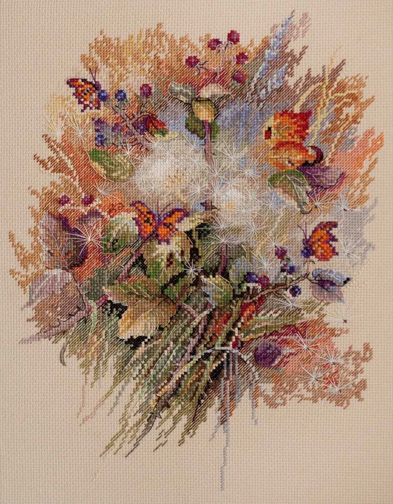 Abris Art Siuvinėjimo kryželiu rinkinys Miško kvėpavimas, 14 ct, 40 spalvų, 26×33 cm
