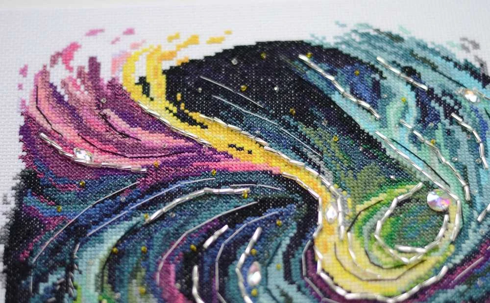 Abris Art Siuvinėjimo kryželiu rinkinys „Nakties švytėjimas“ 27x27 cm