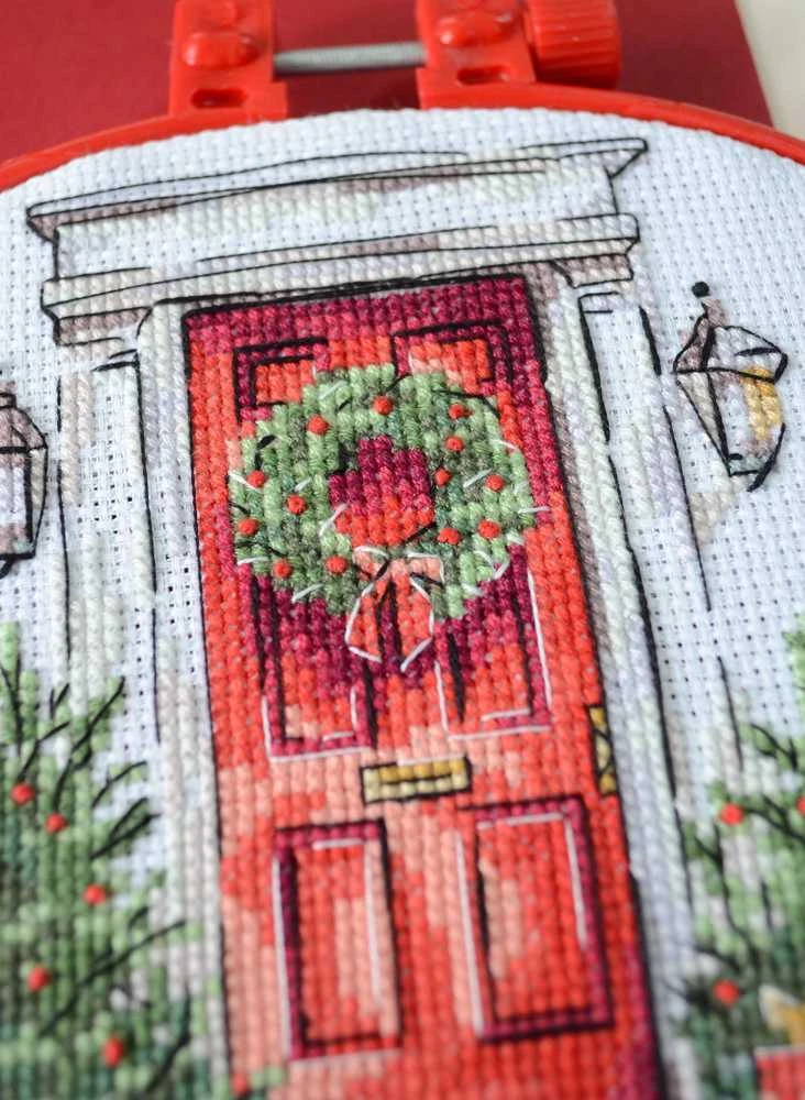 Abris Art Siuvinėjimo kryželiu rinkinys „Šventinis pasveikinimas“ 15x15 AAHM-089