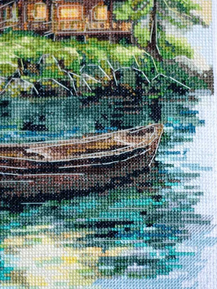 Abris Art Siuvinėjimo kryželiu rinkinys „Tyla miške“ 20x35 cm AAH-286