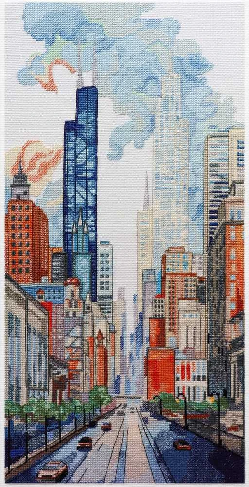 Abris Art Siuvinėjimo kryželiu rinkinys „Didmiesčio peizažas“ 50x25 cm AAH-219