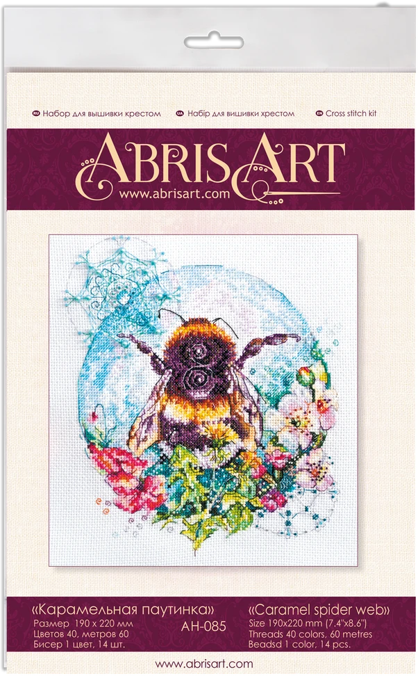 Abris Art Siuvinėjimo kryželiu rinkinys Karamelinis voratinklis, 14 ct, PRECIOSA