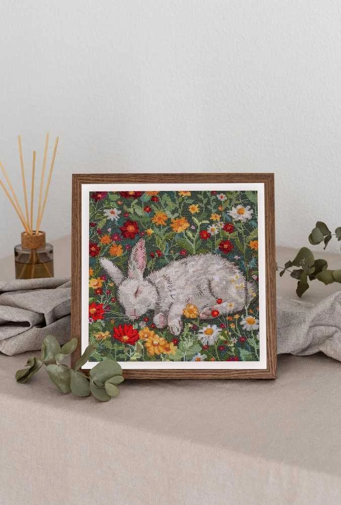 Abris Art Siuvinėjimo kryželiu rinkinys „Karšta diena“, 20x20 cm, 18 ct, 31 spalva