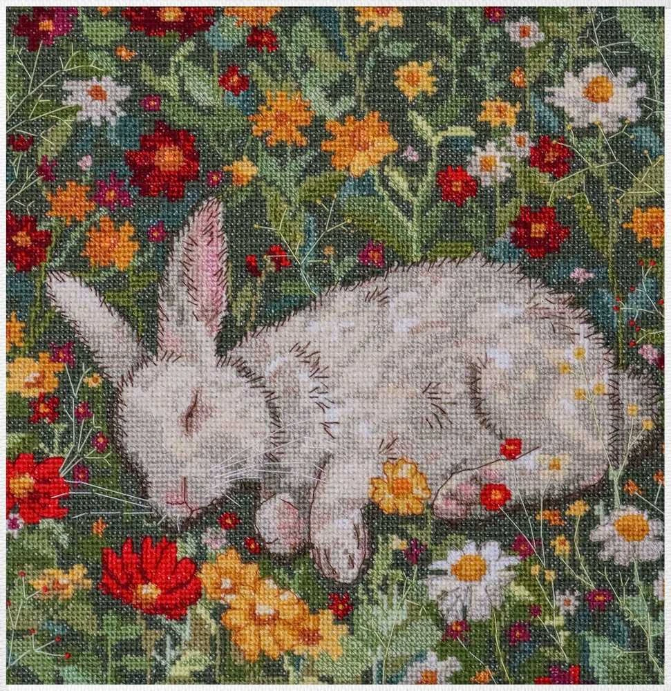 Abris Art Siuvinėjimo kryželiu rinkinys „Karšta diena“, 20x20 cm, 18 ct, 31 spalva