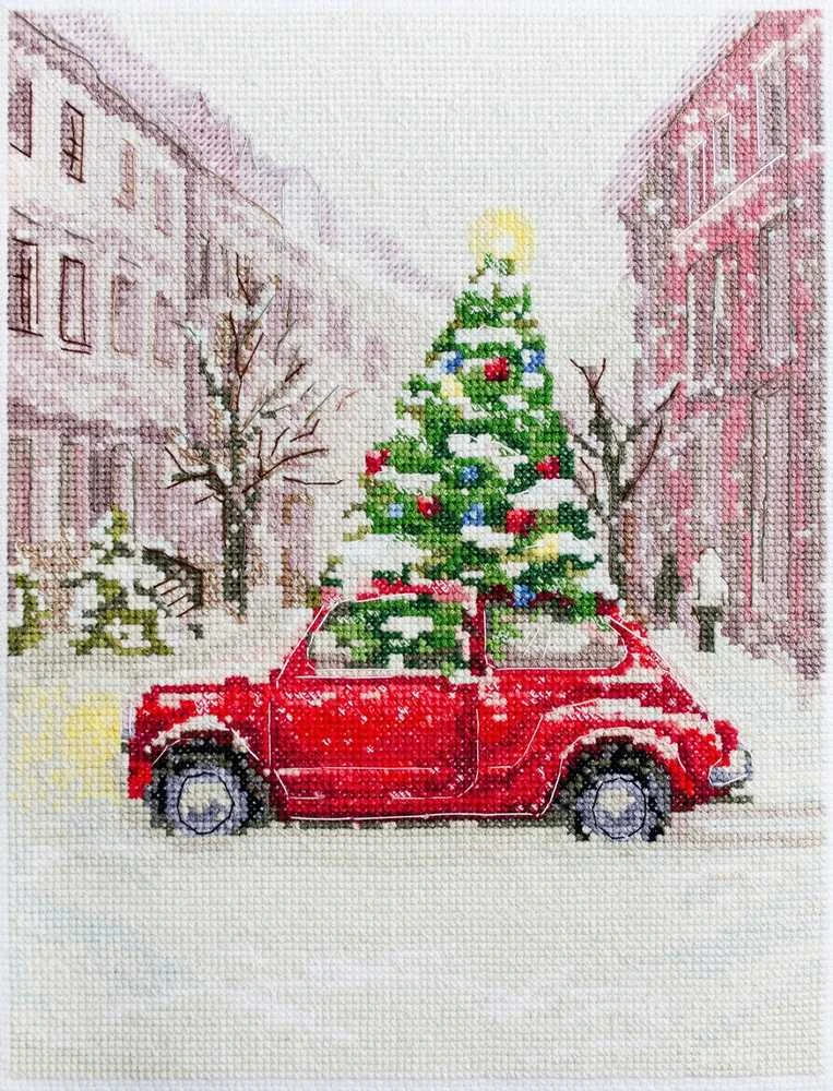 Abris Art Siuvinėjimo kryželiu rinkinys „Žiemos šventė“ 25x20 cm AAH-226