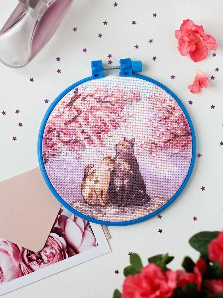Abris Art Siuvinėjimo kryželiu rinkinys Saulės spinduliai, 14 ct 15×15 cm su karoliukais
