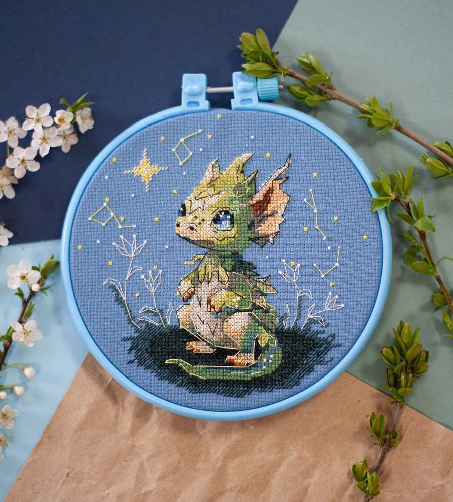 Abris Art Siuvinėjimo kryželiu rinkinys su lankeliu „The Star Lighter“ 15x15