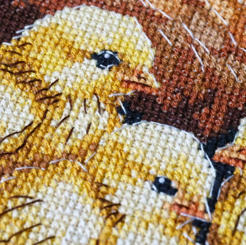 Abris Art Siuvinėjimo kryželiu rinkinys „Višta kieme“ 23x30 cm, gyvūnai