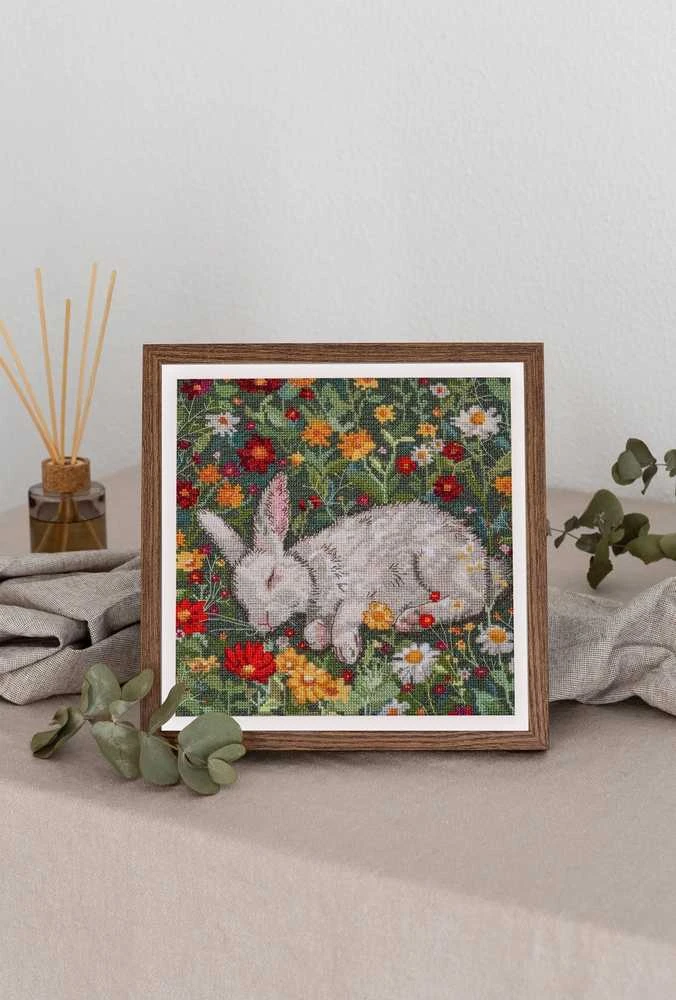 Abris Art Siuvinėjimo kryželiu rinkinys „Karšta diena“, 20x20 cm, 18 ct, 31 spalva