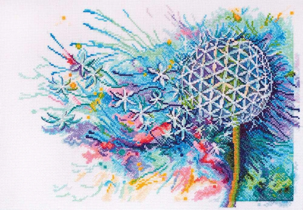 Abris Art Siuvinėjimo kryželiu rinkinys „Slapta svaja“ su karoliukais, 36×25 cm