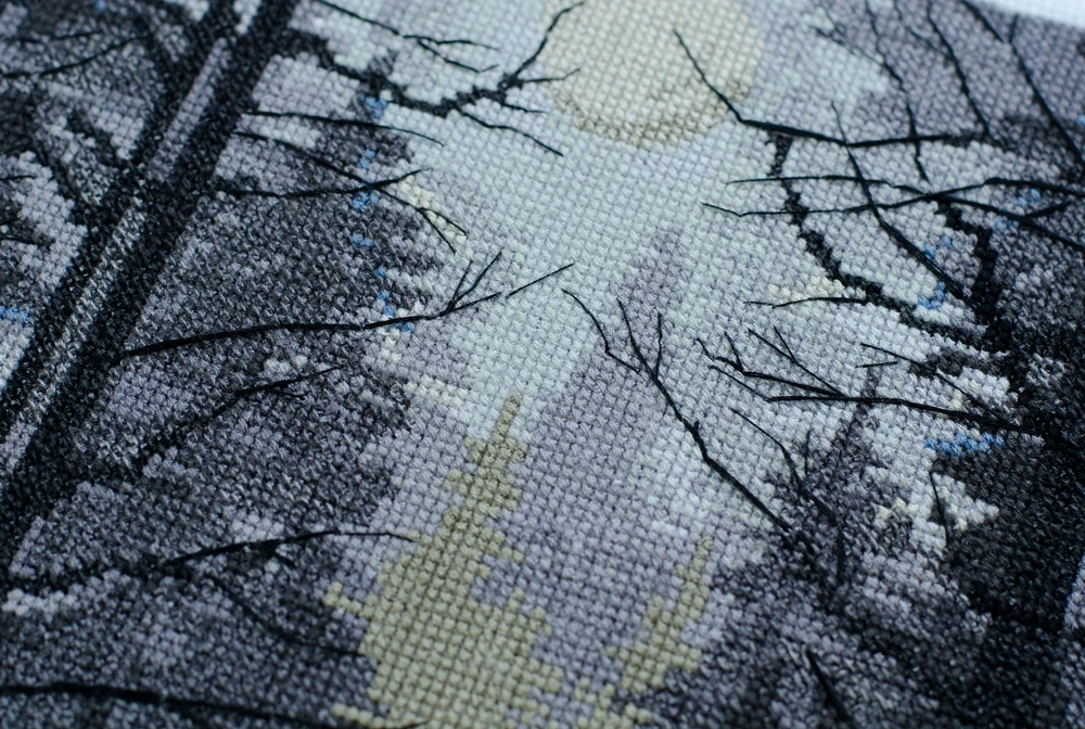 Abris Art Siuvinėjimo kryželiu rinkinys „Miško sergėtojas“, 24x42 cm, 27 spalvų, 14 ct