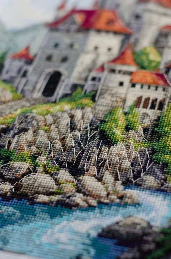 Abris Art Siuvinėjimo kryželiu rinkinys „Tarp debesų“, 23x40 cm