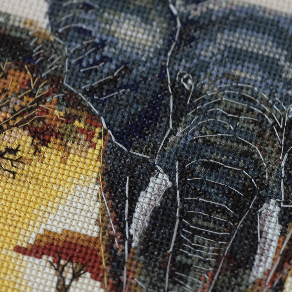 Abris Art Siuvinėjimo kryželiu rinkinys „Savanos valdovas“ 24 x 17 cm