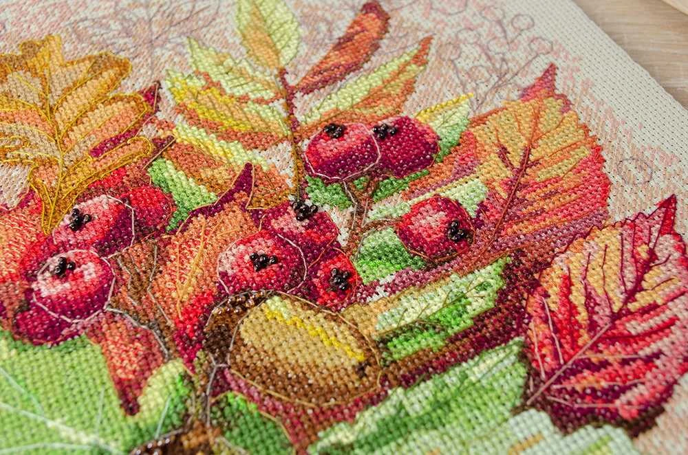 Abris Art Siuvinėjimo kryželiu rinkinys „Rudens akimirka“ 31x32,5 cm AAH-185