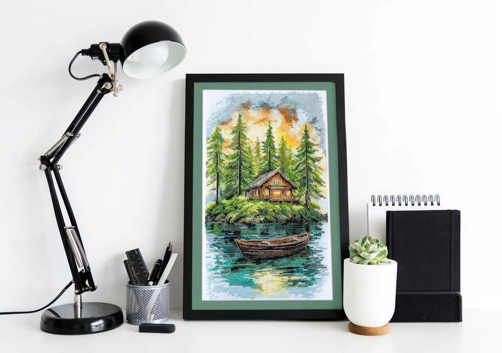 Abris Art Siuvinėjimo kryželiu rinkinys „Tyla miške“ 20x35 cm AAH-286
