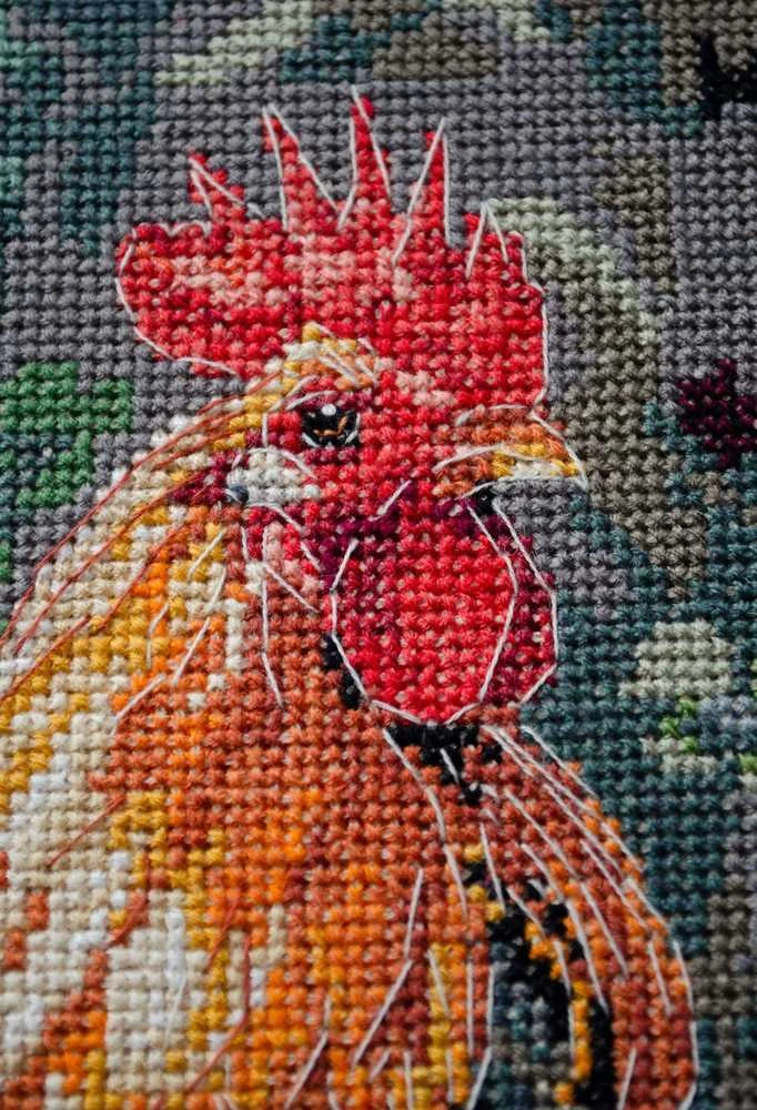 Abris Art Siuvinėjimo kryželiu rinkinys „Gaidys kieme“ 23x30 cm Deco Scenes