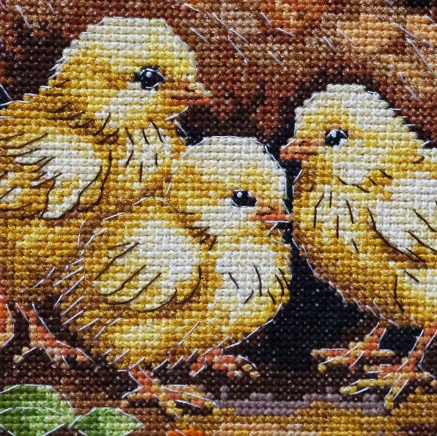 Abris Art Siuvinėjimo kryželiu rinkinys „Višta kieme“ 23x30 cm, gyvūnai