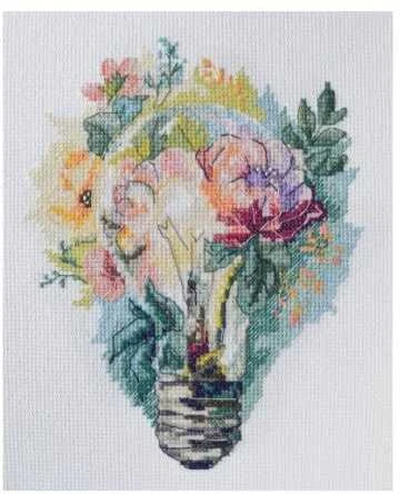 Abris Art Siuvinėjimo kryželiu rinkinys „Šviesios mintys“ 16x19 cm AAH-229