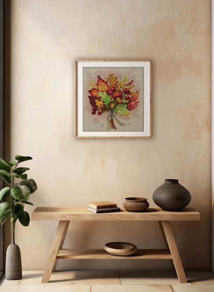 Abris Art Siuvinėjimo kryželiu rinkinys „Rudens akimirka“ 31x32,5 cm AAH-185