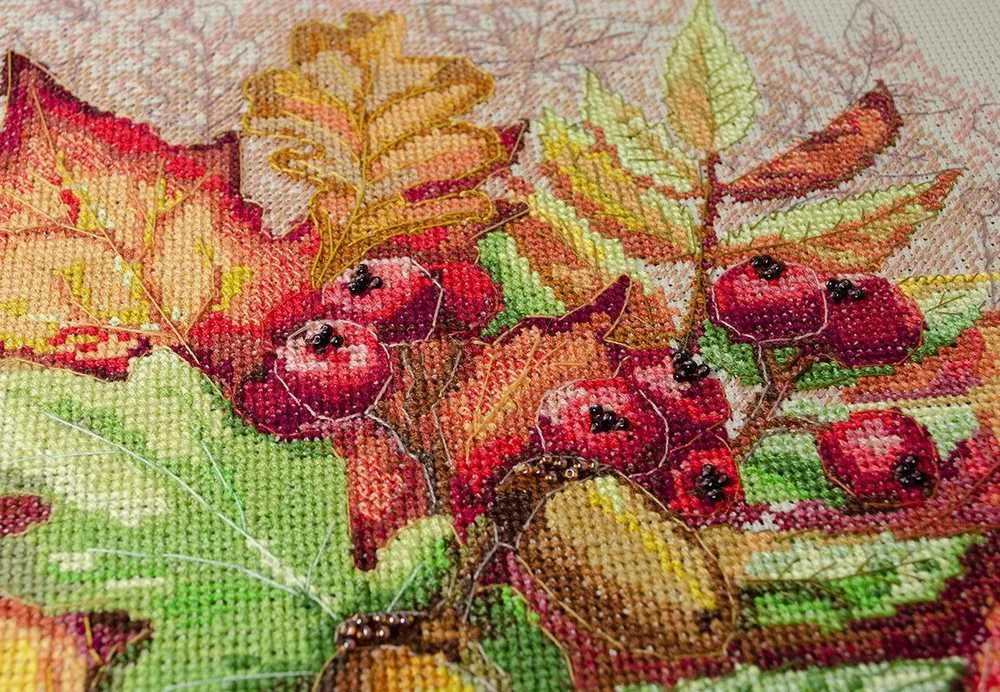 Abris Art Siuvinėjimo kryželiu rinkinys „Rudens akimirka“ 31x32,5 cm AAH-185