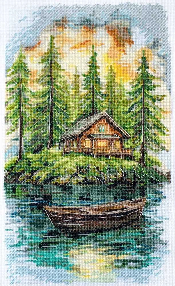 Abris Art Siuvinėjimo kryželiu rinkinys „Tyla miške“ 20x35 cm AAH-286