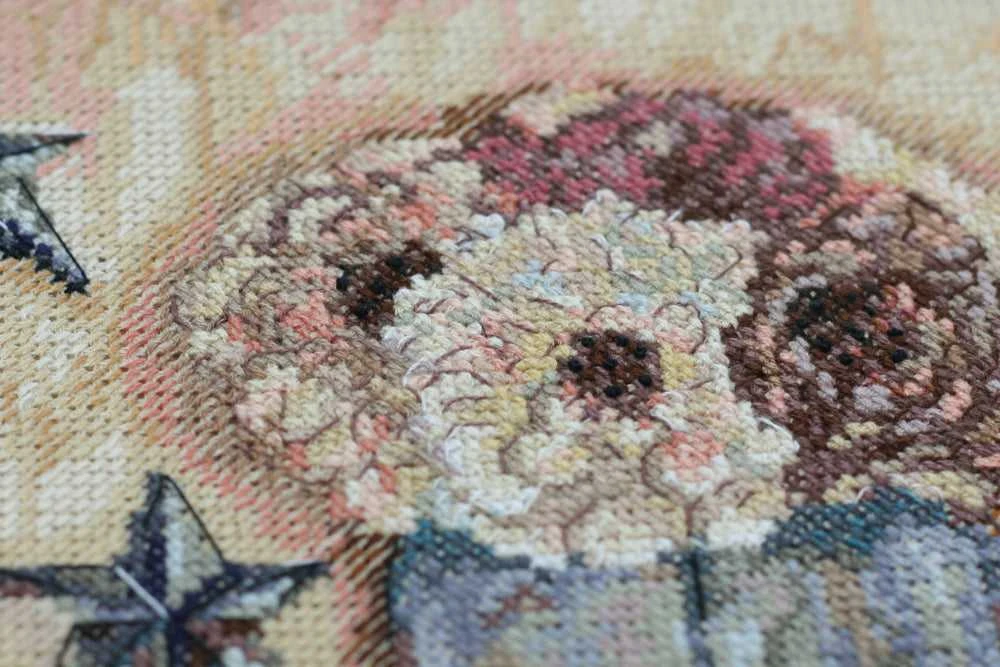 Abris Art Siuvinėjimo kryželiu rinkinys Jauku namuose, 25x38 cm, 14 ct, 39 spalvų