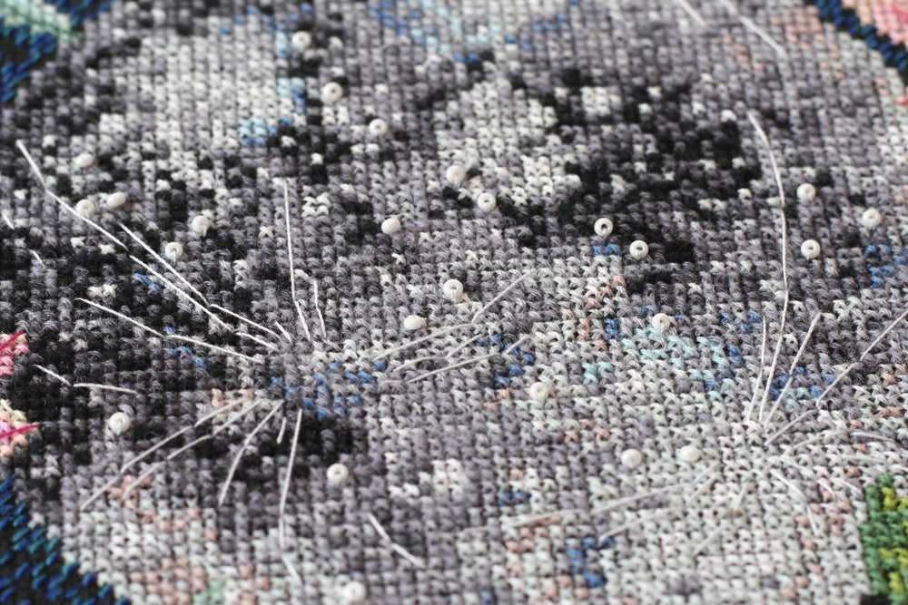 Abris Art Siuvinėjimo kryželiu rinkinys Mėnulio paslaptys, juodas 14 ct, 27x34 cm