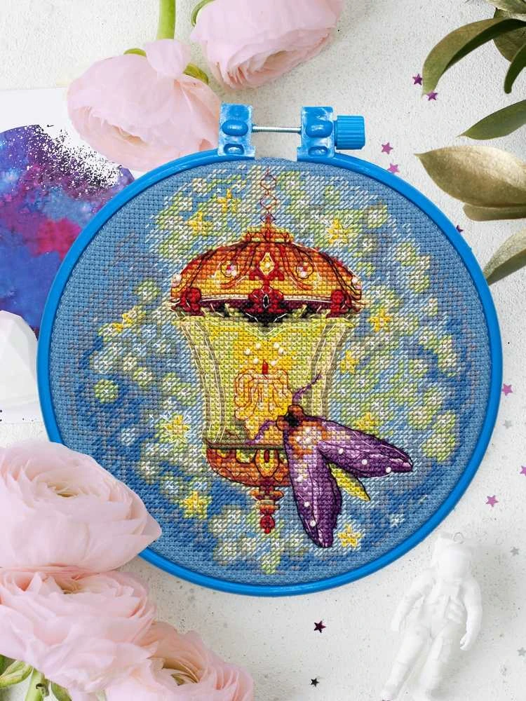 Abris Art Siuvinėjimo kryželiu rinkinys Nakties grožis, 14 ct, 15x15 cm, PRECIOSA