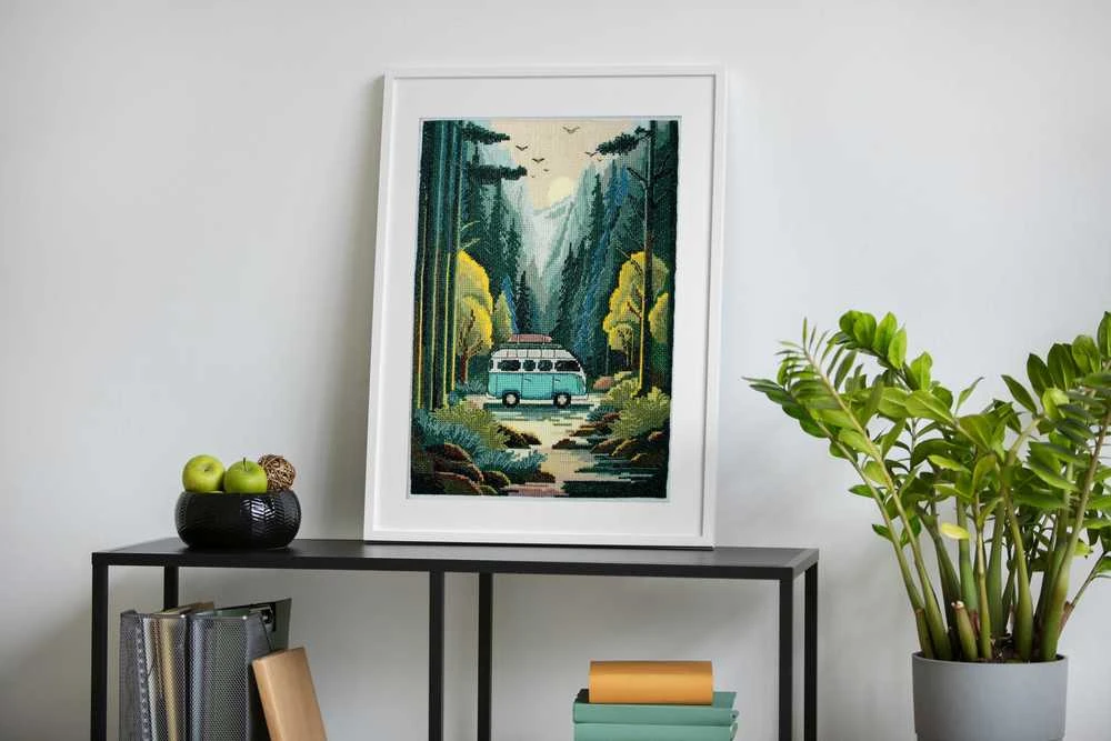 Abris Art Siuvinėjimo kryželiu rinkinys „Nuotykių troškulys“ su PRECIOSA, 22x32 cm