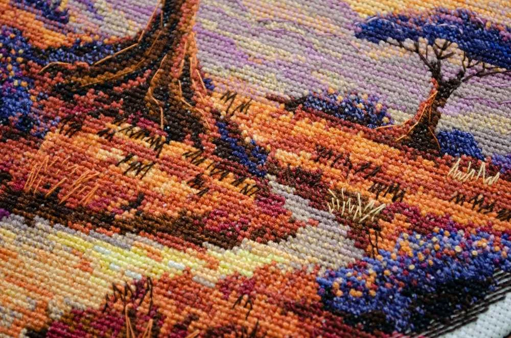 Abris Art Siuvinėjimo kryželiu rinkinys „Savanos peizažas“ 23x22 cm AAH-257