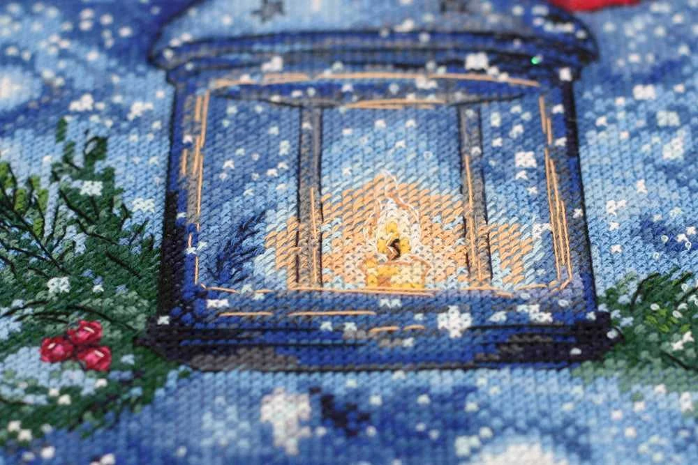 Abris Art Siuvinėjimo kryželiu rinkinys Gaudete, 20x25 cm, 14 ct, 34 spalvos