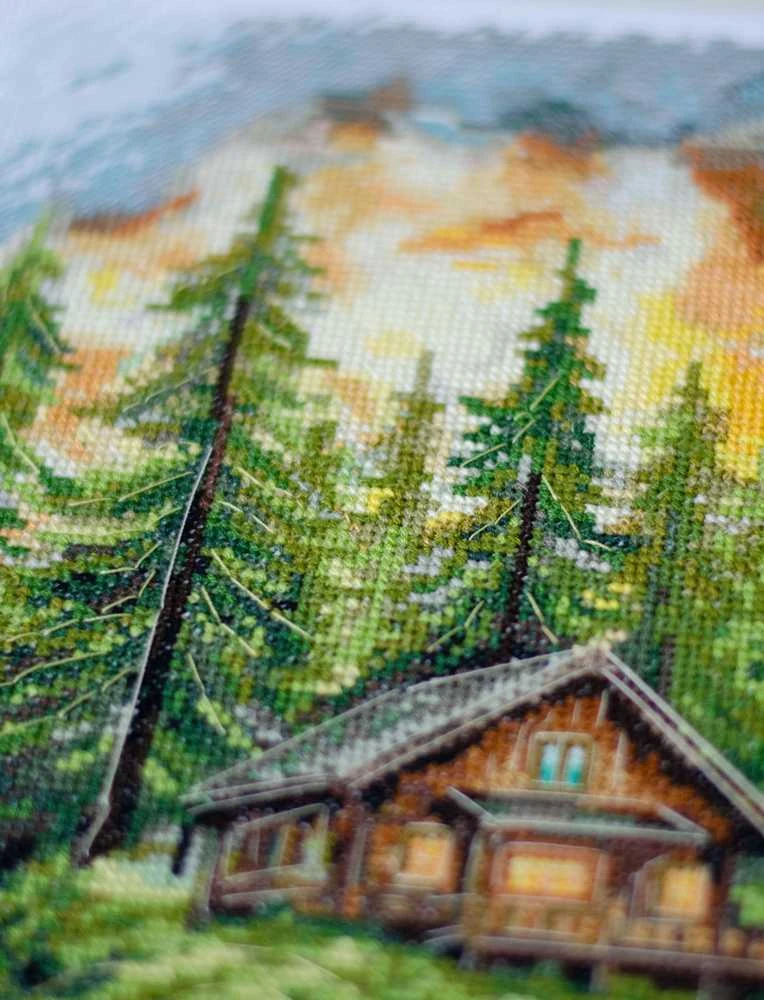 Abris Art Siuvinėjimo kryželiu rinkinys „Tyla miške“ 20x35 cm AAH-286