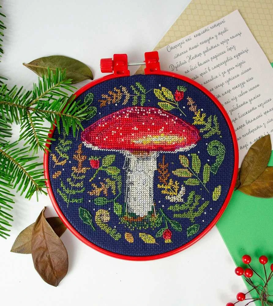 Abris Art Siuvinėjimo kryželiu rinkinys „Miško gražuolis“, 14 ct, 17x17 cm, lankelis