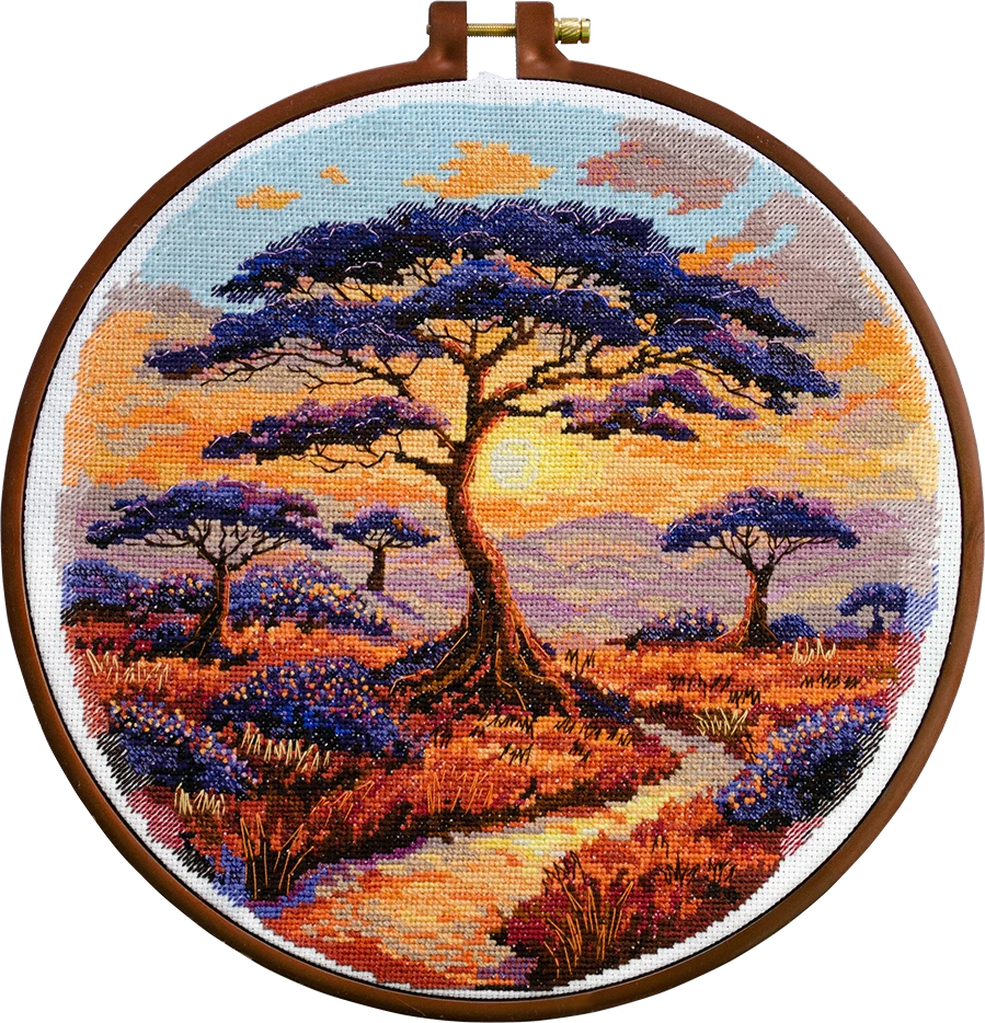 Abris Art Siuvinėjimo kryželiu rinkinys „Savanos peizažas“ 23x22 cm AAH-257