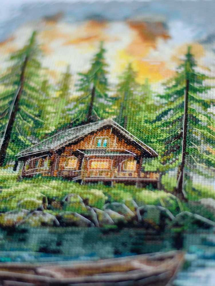 Abris Art Siuvinėjimo kryželiu rinkinys „Tyla miške“ 20x35 cm AAH-286