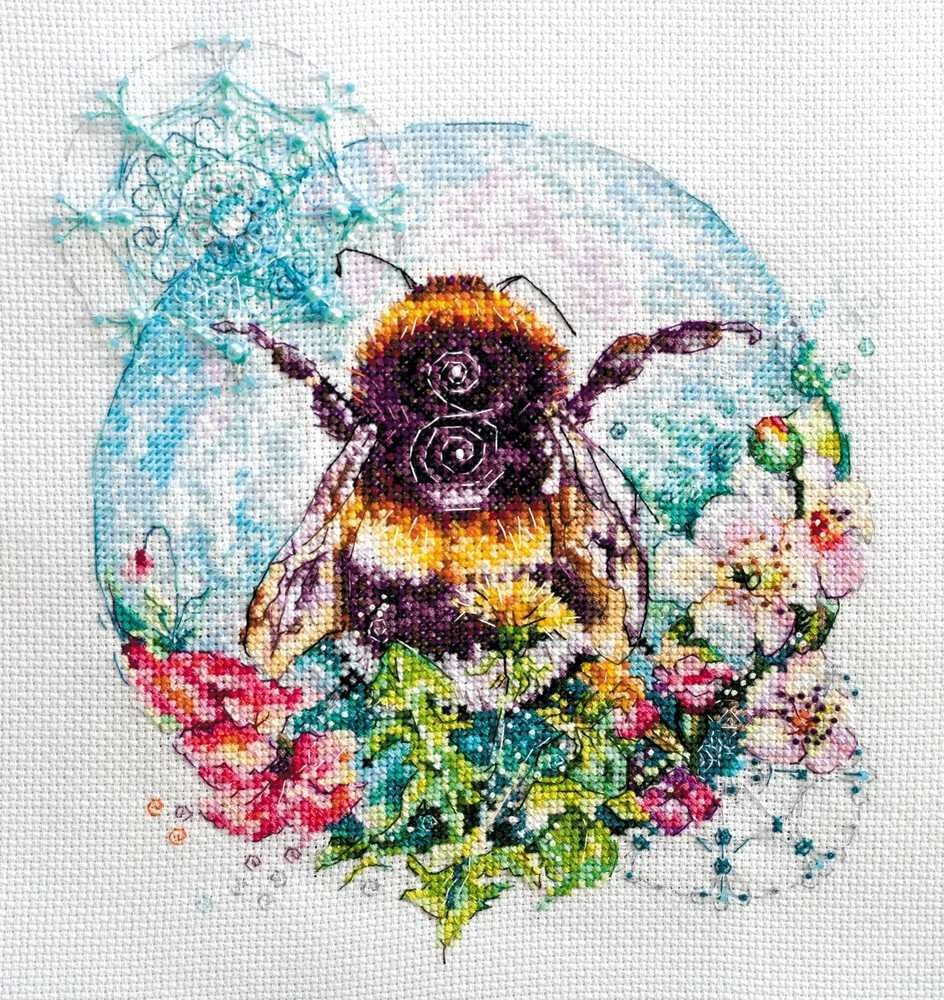 Abris Art Siuvinėjimo kryželiu rinkinys Karamelinis voratinklis, 14 ct, PRECIOSA