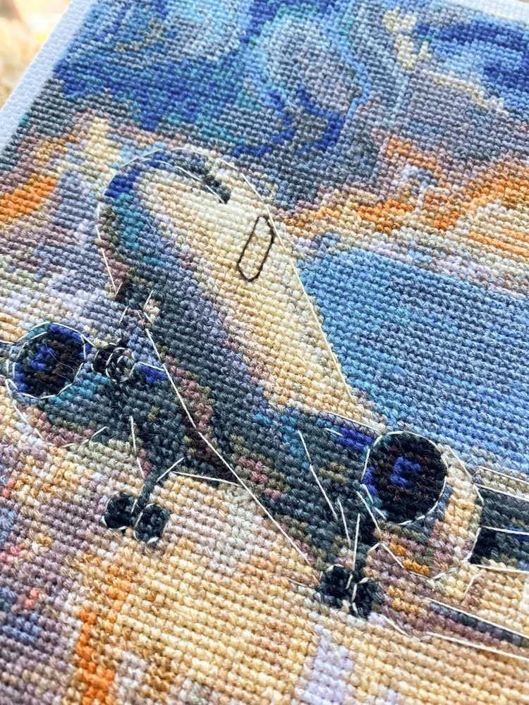 Abris Art Siuvinėjimo kryželiu rinkinys „Virš dangaus“ 17x23 cm AAH-308