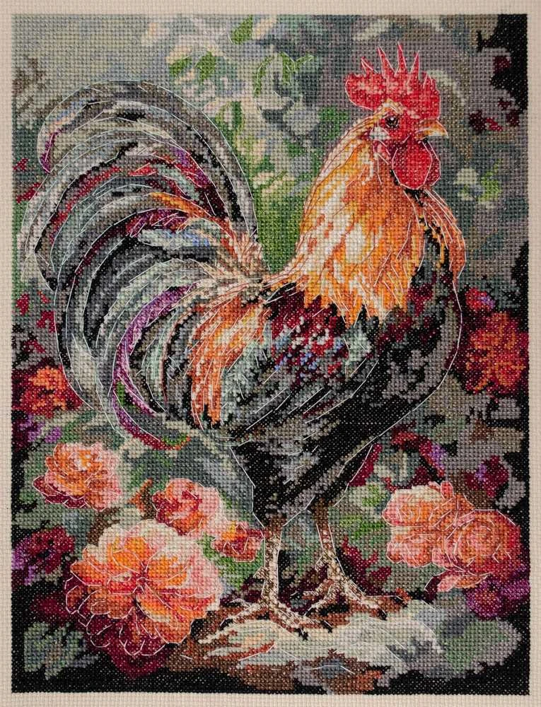 Abris Art Siuvinėjimo kryželiu rinkinys „Gaidys kieme“ 23x30 cm Deco Scenes
