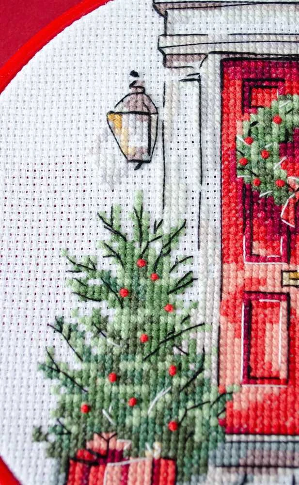 Abris Art Siuvinėjimo kryželiu rinkinys „Šventinis pasveikinimas“ 15x15 AAHM-089