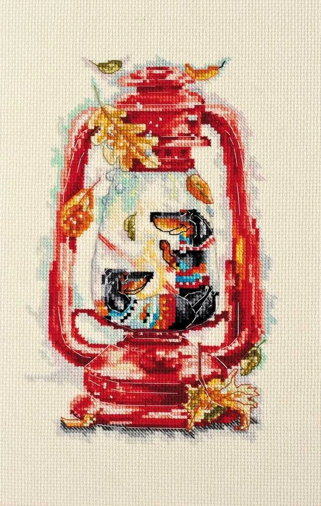 Abris Art siuvinėjimo kryželiu rinkinys „Spalio šiluma“, 14 ct, 16×24 cm