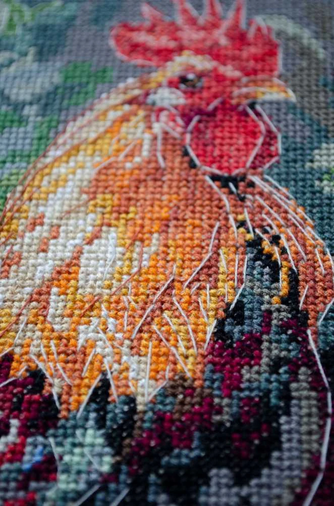 Abris Art Siuvinėjimo kryželiu rinkinys „Gaidys kieme“ 23x30 cm Deco Scenes