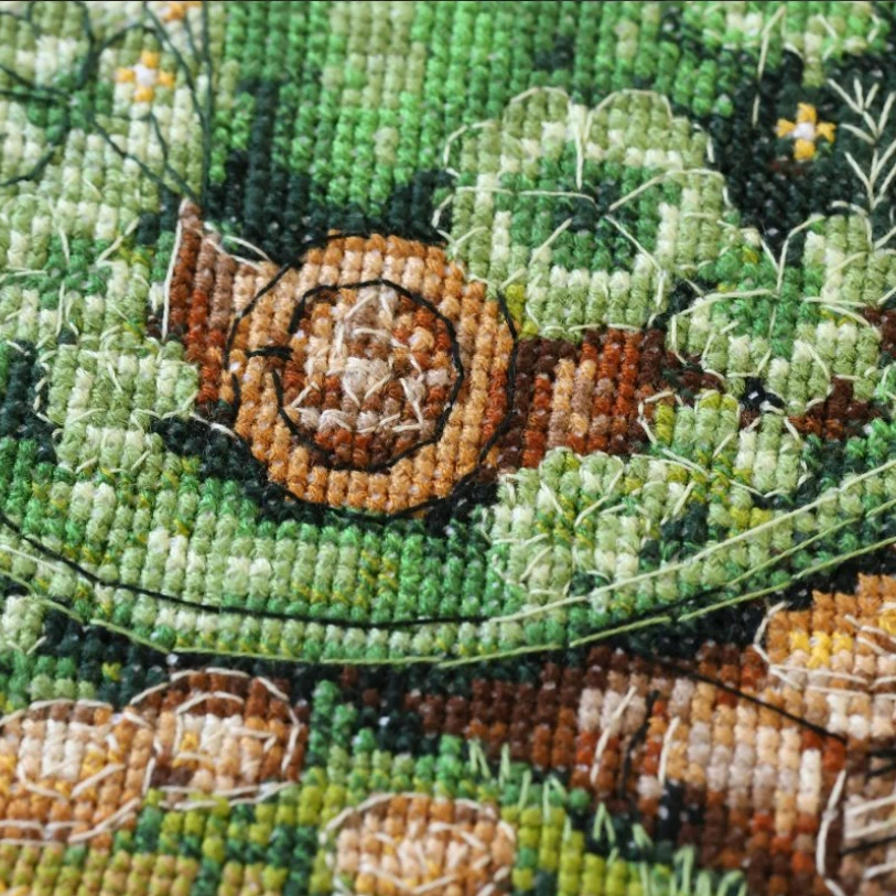 Abris Art Siuvinėjimo kryželiu rinkinys su lankeliu „Leprekono skrybėlė“ 15x15 cm