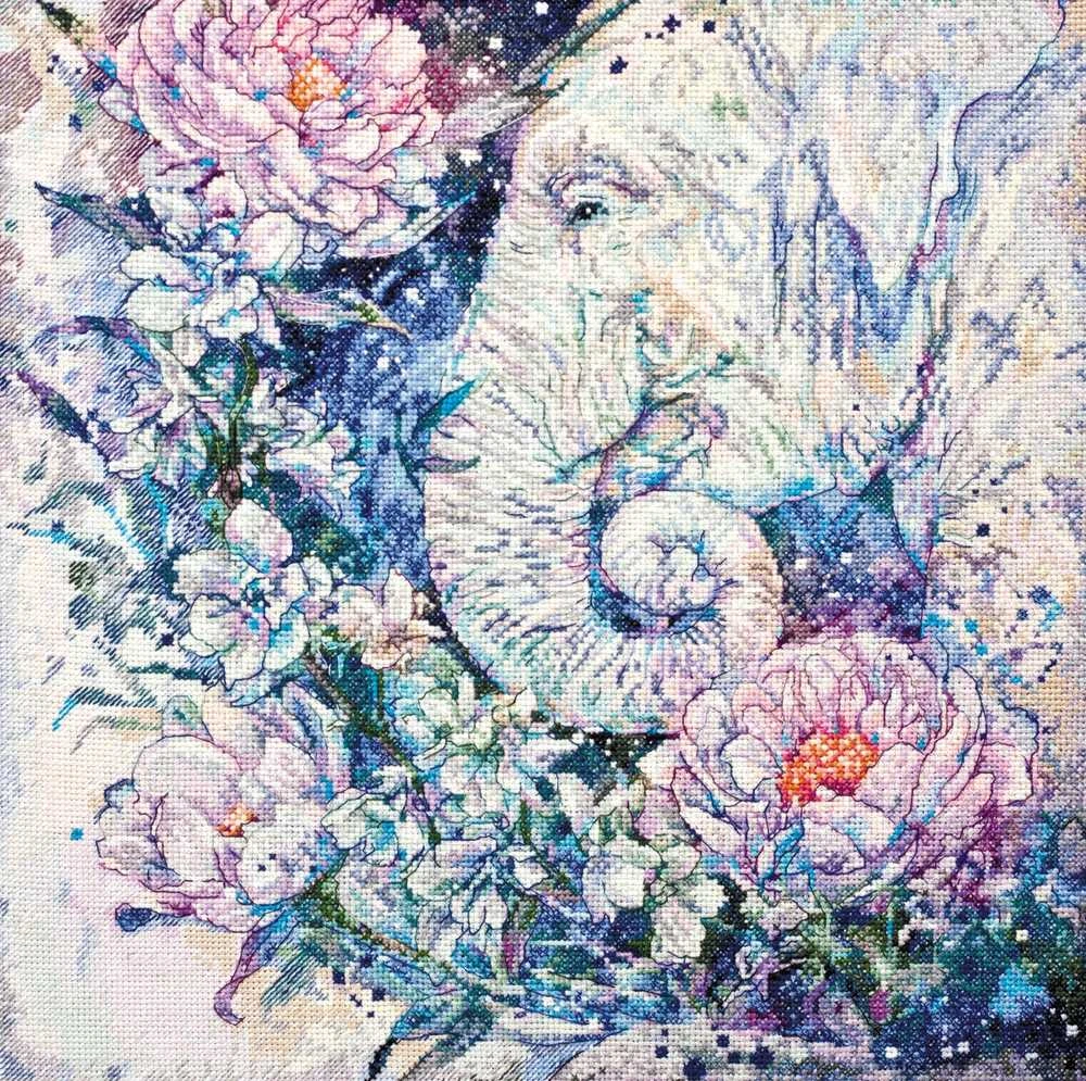 Abris Art Siuvinėjimo kryželiu rinkinys Baltas Legends, 14 ct, 35x35 cm, 47 spalvų