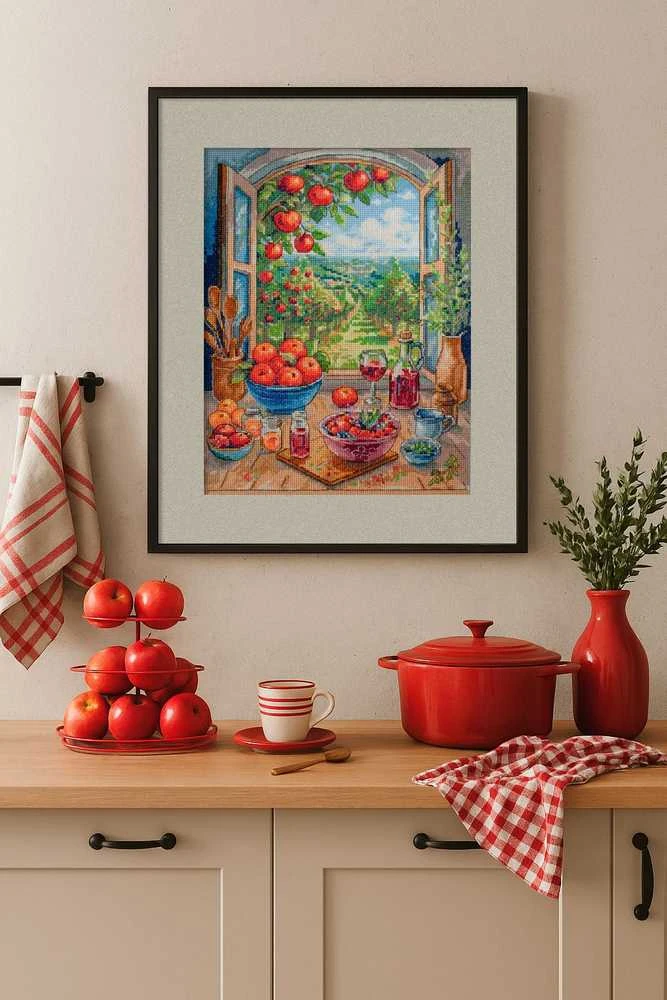 Abris Art Siuvinėjimo rinkinys kryželiu „Obelų rojus“ 24x32 cm AAH-305
