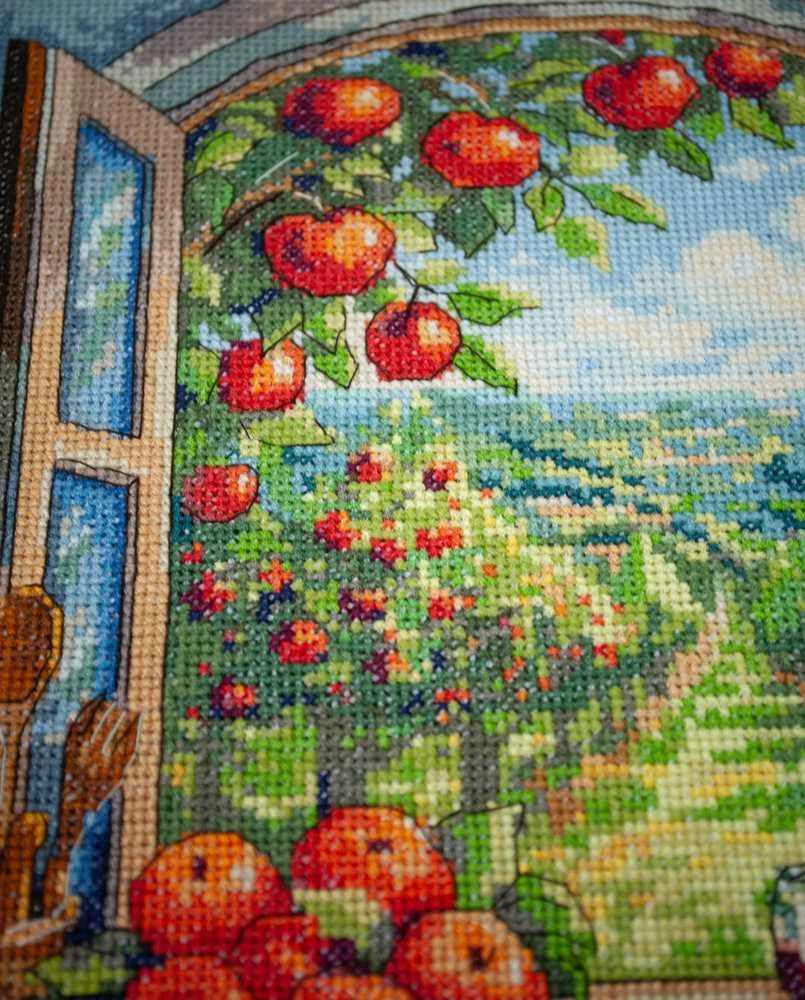 Abris Art Siuvinėjimo rinkinys kryželiu „Obelų rojus“ 24x32 cm AAH-305