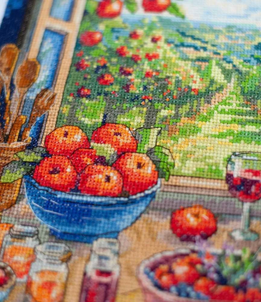 Abris Art Siuvinėjimo rinkinys kryželiu „Obelų rojus“ 24x32 cm AAH-305