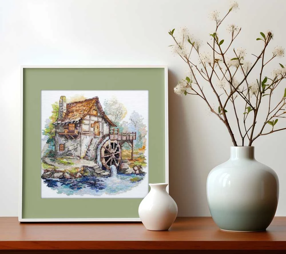 Abris Art Siuvinėjimo rinkinys kryželiu „Vandens simfonija“ 22x22 cm AAH-237
