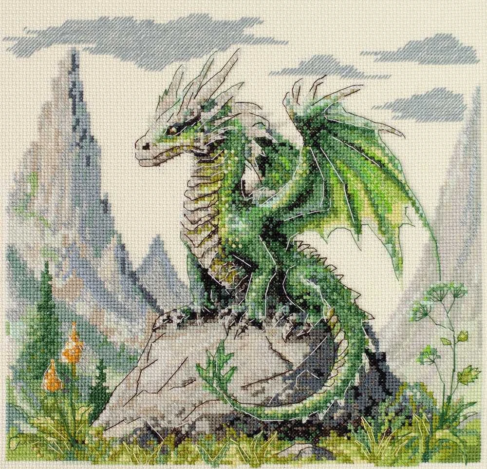Abris Art Siuvinėjimo rinkinys kryželiu „Kalnų valdovas“ 25x24 cm AAH-279
