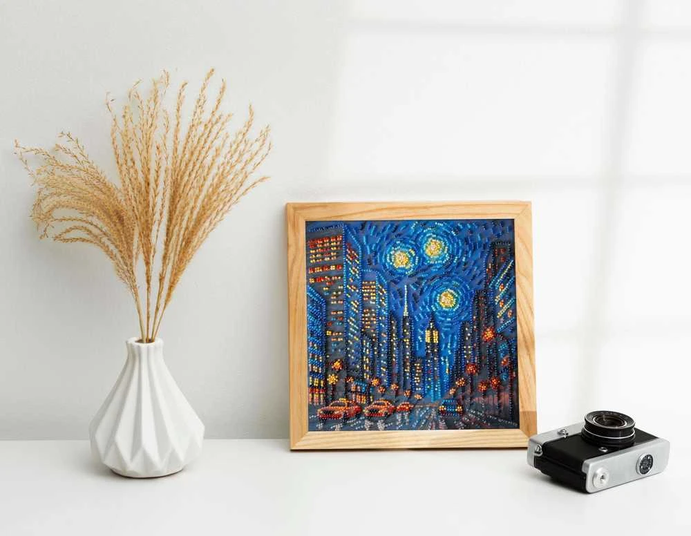 Abris Art Vidutinio dydžio karoliukų siuvinėjimo rinkinys „Gyvenimo ritmas“ 20x20