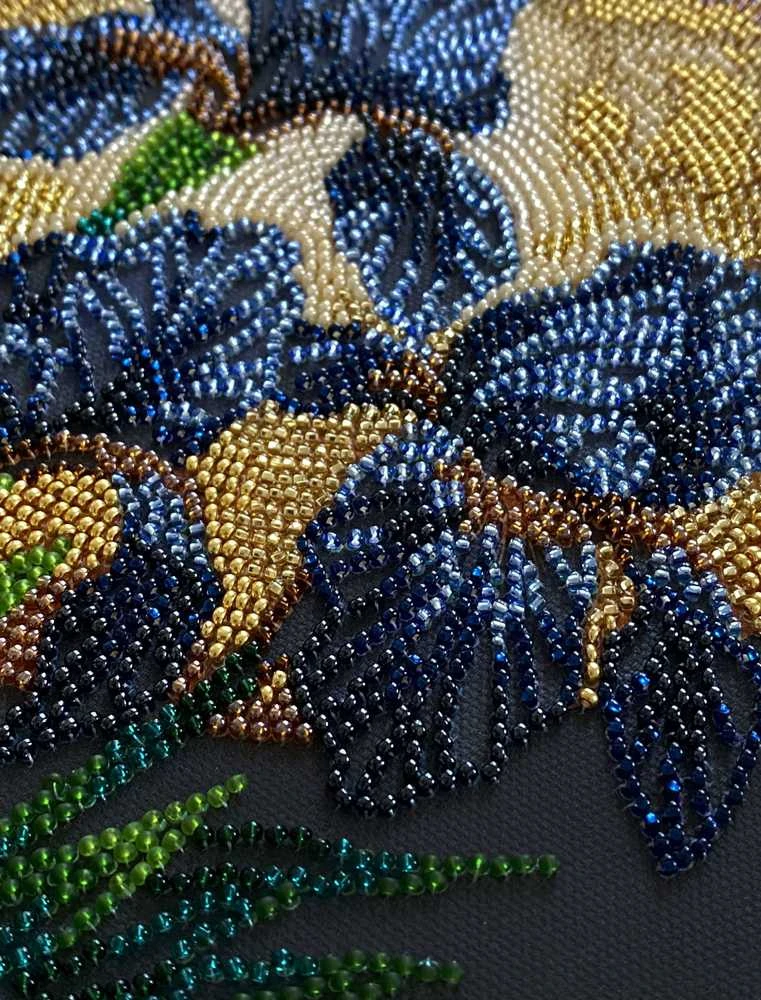 Abris Art Vidutinio dydžio karoliukų siuvinėjimo rinkinys „Šokis auksinėje šviesoje“ 20x20